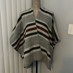 MARINE LAYER NWT O/S LEVI WRAP ROSEWOOD STRIPE.